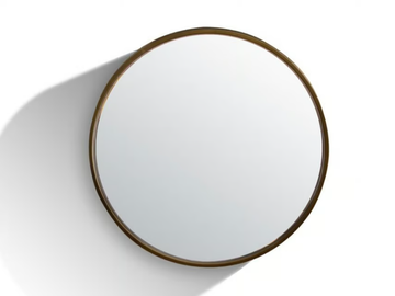 REFLEX M - S - Framed wall-mounted Satin brass mirror by Carpanese Home - view 3